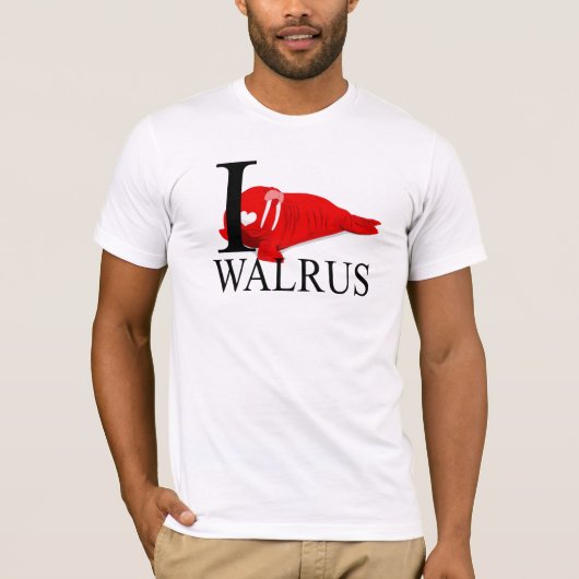 J'aime le T-shirts de morse (Devant)