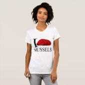 J'aime le T-shirts de moules (Devant entier)