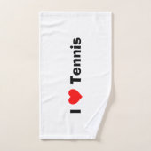 J'aime le tennis (Serviette à main)