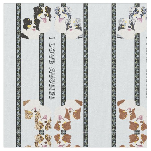 J'aime le tissu de coton fait sur commande (Fermer)