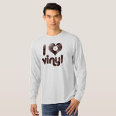 J'aime le vinyle - T-shirt (Devant entier)