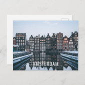 J'aime le voyage d'Amsterdam la carte postale (Devant / Derrière)