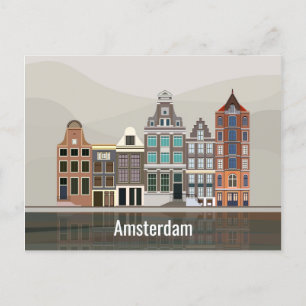 J'aime le voyage d'Amsterdam la carte postale
