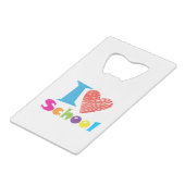 J'Aime L'École. Retour À L'École. Cartoon Coeur mi (Devant Angle)