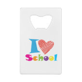 J'Aime L'École. Retour À L'École. Cartoon Coeur mi (Dos)