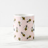 J'Aime Les Abeilles Motivées Pale Rose Café Mug (Centre)