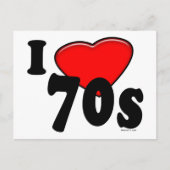J'aime les années 70 carte postale (Devant)