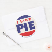 J'AIME les autocollants PIE 3" (Enveloppe)