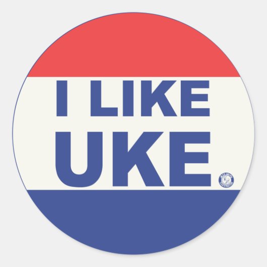 J'aime les autocollants UKE (Devant)
