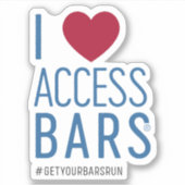 J'Aime Les Barres D'Accès ! Sticker en vinyle (Devant)