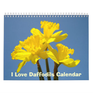 J'aime les calendriers de jonquilles Nature Printe