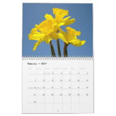 J'aime les calendriers de jonquilles Nature Printe (Feb 2027)