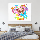 J'Aime Les Carlins ! Impression Canvas (Insitu(Chambre))