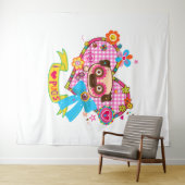 J'Aime Les Carlins ! Tenture (En situation (horizontale))