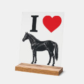 J'aime les chevaux vintage gravure conception de t (Angle)