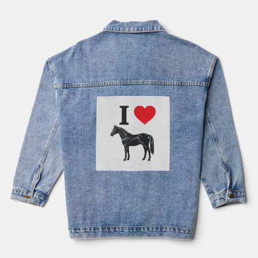 J'aime les chevaux vintage gravure conception de t (Verso)