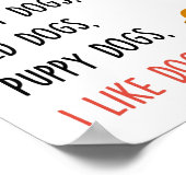 J'aime les chiens Poster (Coin)