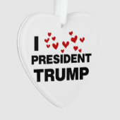 J'aime les coeurs du président Trump (devant)