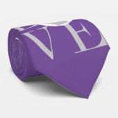 j'aime les cravates de football gris (Roulé)