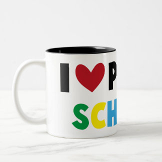 J'aime les écoles publiques Education Student Mug
