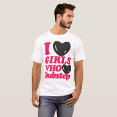 J'aime les filles qui aiment le T-shirt de Dubstep (Devant entier)