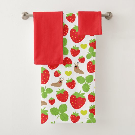J'aime les fraises Motif sans couture (En situation)