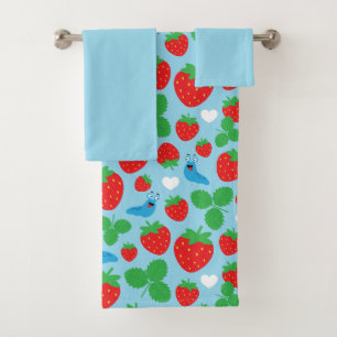 J'aime les fraises Motif sans couture