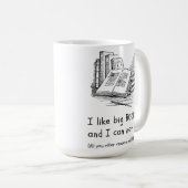 J'aime les grands livres | Writer Mug | Lecteur Mu (Devant droit)
