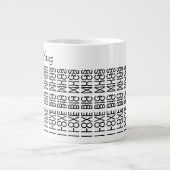 J'aime les grands mugs & Message secret caché pers (Devant)