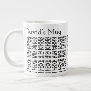 J'aime les grands mugs & Message secret caché pers