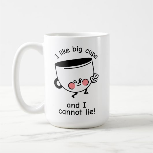 J'aime les Grands Tasses – Mug Classique (Gauche)