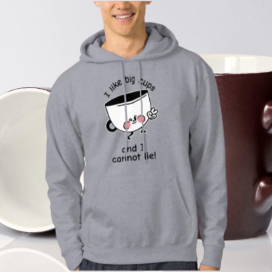 J'Aime Les Grosses Tasses - Drôle Sweat - shirt à