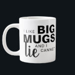 J'aime les grosses tasses et je ne peux pas mentir<br><div class="desc">C'est un grand cadeau pour un collègue, un ami ou toute personne ayant un sentiment d'humour. Le texte, la police et la couleur peuvent être changés selon vos préférences. Si vous avez besoin d'aide pour customiser votre produit, veuillez me contacter par l'intermédiaire de mon magasin et je serai heureux de...</div>