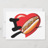 J'Aime Les Invitations Hotdogs (Devant)