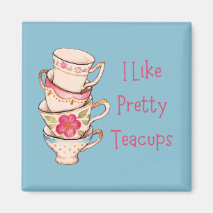 J'Aime Les Jolies Teups Blue Fridge Magnet