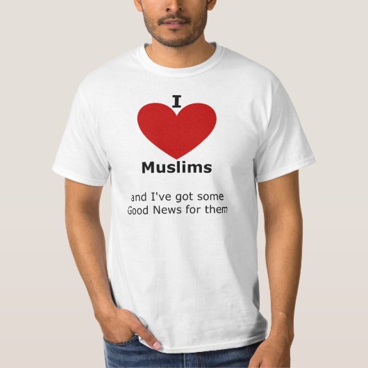 J'aime les musulmans - T-shirt pour lui (Devant)