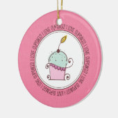 J'aime les ornements en céramique de Noël de (Gauche)