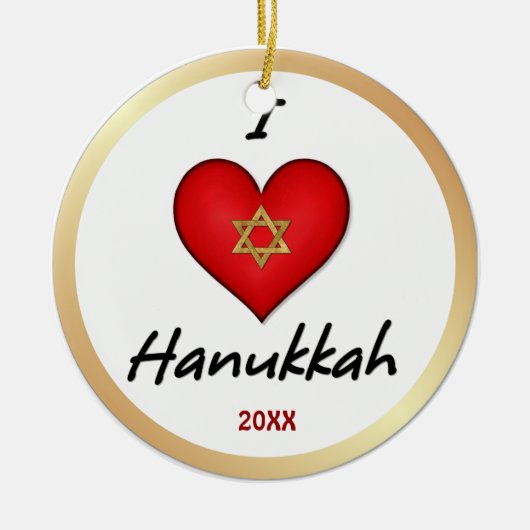J'aime les ornements Hanoukka (Devant)