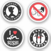 J'aime les paquets Sticker pour maman célibataire (Recto)