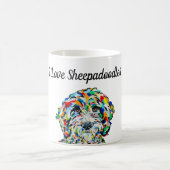 J'Aime Les Sheepadoodles 11 oz. Mug (Centre)