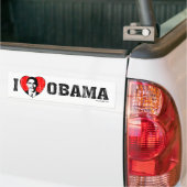 J'Aime Les Stickers Bumper Obama (Sur camion)