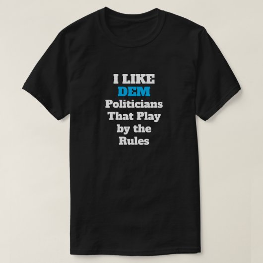 J'Aime Les T-Shirt Démocrates (Design devant)