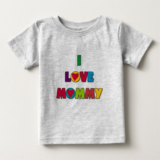 J'aime les t-shirts et cadeaux de maman (Devant)