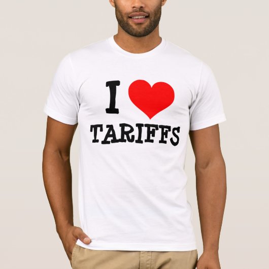 J'AIME LES T-SHIRTS TARIFAIRES (Devant)