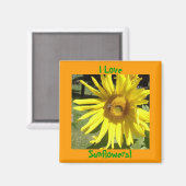 J'Aime, Les Tournesols ! Magnet (Recto/Verso)