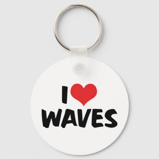 J'aime les vagues porte-clés (Recto)