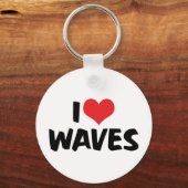 J'aime les vagues porte-clés (Recto)