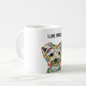 J'Aime Les Yorkies 11 oz. Café Mug (Devant gauche)