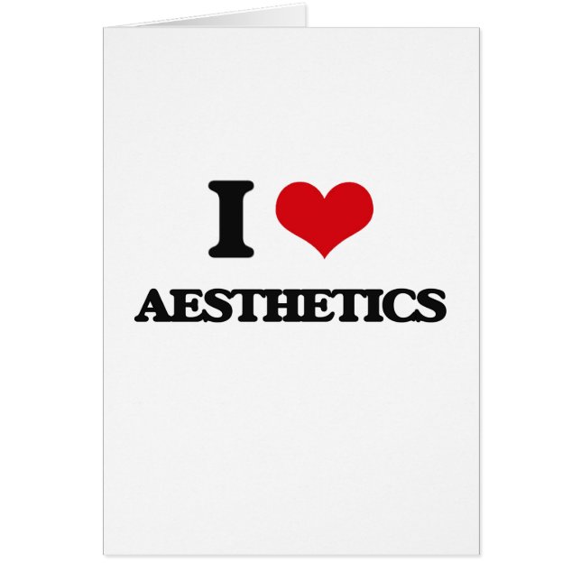 J'aime l'esthétique (Devant)