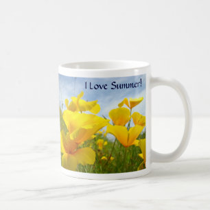 J'aime l'été ! Tasse à café Fleurs de pavot Prairi